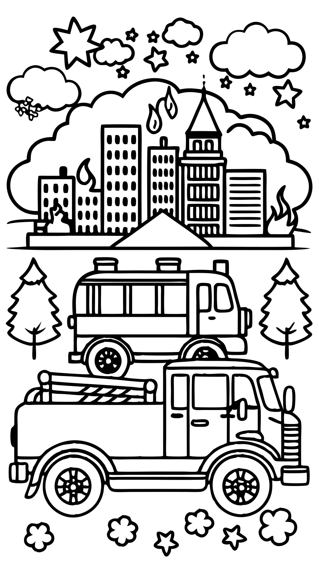 fire engine coloring pages